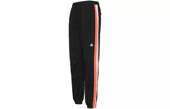 Трикотажные спортивные штаны мужские черные Adidas, черный
