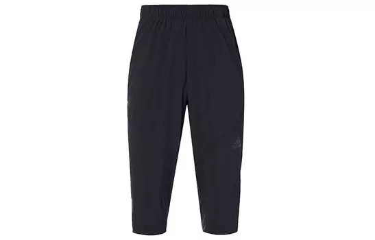 Трикотажные спортивные штаны мужские черные Adidas, черный