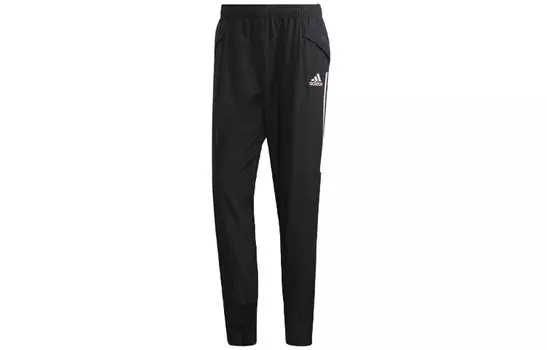 Трикотажные спортивные штаны мужские черные Adidas, черный