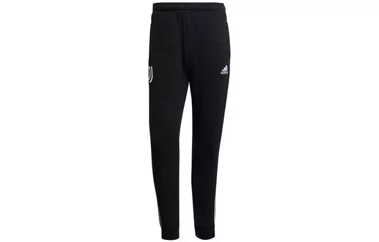 Трикотажные спортивные штаны мужские черные Adidas, черный