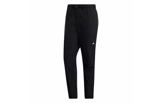 Трикотажные спортивные штаны мужские черные Adidas, черный