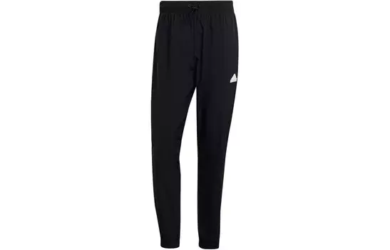 Трикотажные спортивные штаны мужские черные Adidas, черный