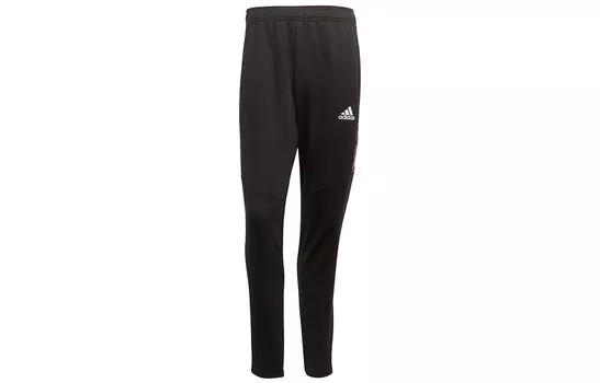 Трикотажные спортивные штаны мужские черные Adidas, черный