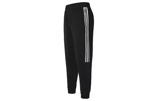 Трикотажные спортивные штаны мужские черные Adidas, черный