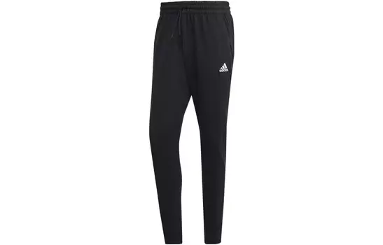Трикотажные спортивные штаны мужские черные Adidas, черный