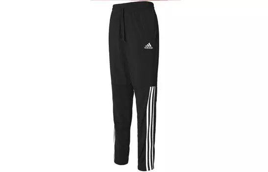Трикотажные спортивные штаны мужские черные Adidas, черный