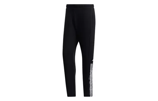 Трикотажные спортивные штаны мужские черные Adidas, черный