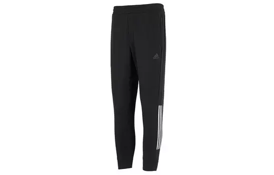 Трикотажные спортивные штаны мужские черные Adidas, черный