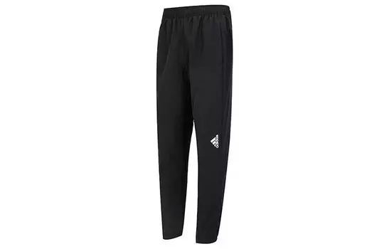 Трикотажные спортивные штаны мужские черные Adidas, черный