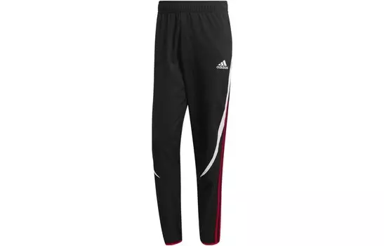 Трикотажные спортивные штаны мужские черные Adidas, черный
