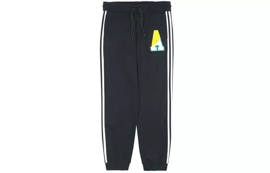 Трикотажные спортивные штаны мужские черные Adidas Neo, черный