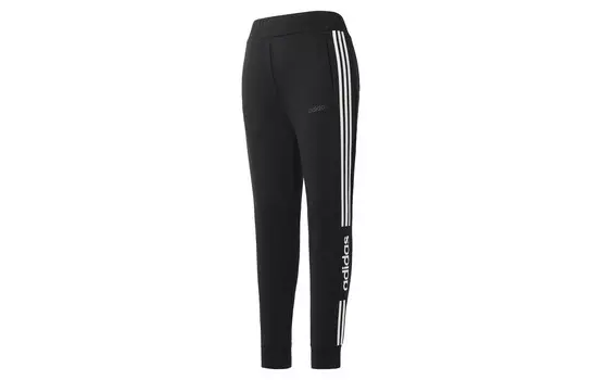 Трикотажные спортивные штаны мужские черные Adidas Neo, черный