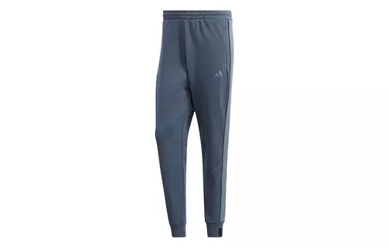 Трикотажные спортивные штаны мужские синие Adidas, синий