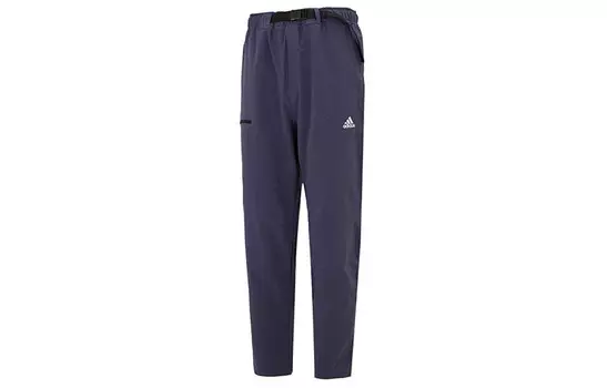 Трикотажные спортивные штаны мужские темно-синие Adidas, темно-синий
