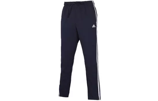 Трикотажные спортивные штаны мужские темно-синие Adidas, темно-синий