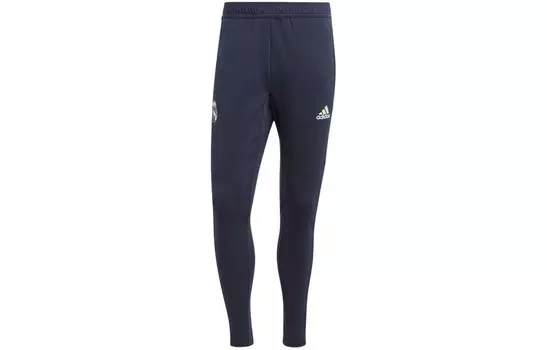Трикотажные спортивные штаны Real Madrid для мужчин, цвет темно-синий Adidas, темно-синий