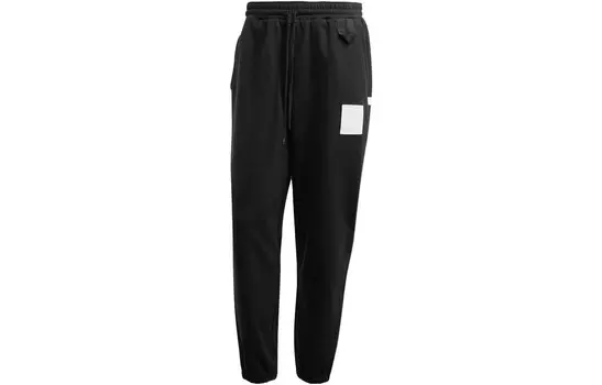 Трикотажные спортивные штаны унисекс черные Adidas, черный