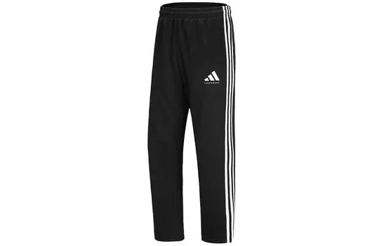 Трикотажные спортивные штаны унисекс черные Adidas, черный