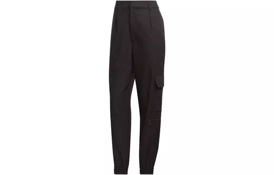 Трикотажные спортивные штаны унисекс черные Adidas, черный