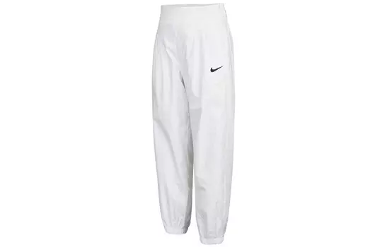 Трикотажные спортивные штаны женские белые Nike
