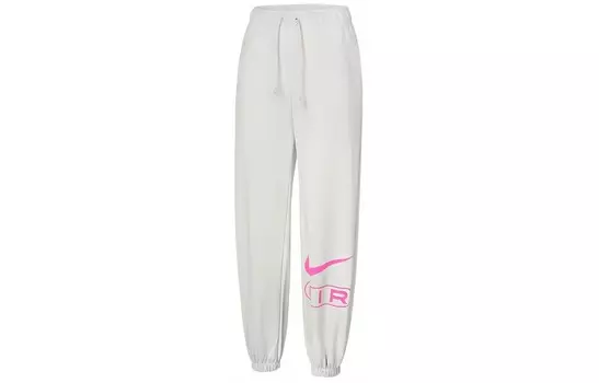 Трикотажные спортивные штаны женские белые Nike