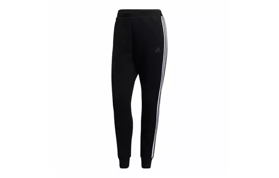 Трикотажные спортивные штаны женские черные Adidas