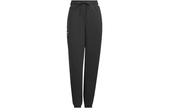 Трикотажные спортивные штаны женские черные Adidas