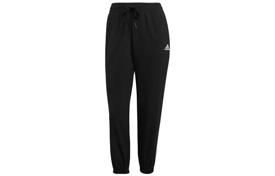 Трикотажные спортивные штаны женские черные Adidas