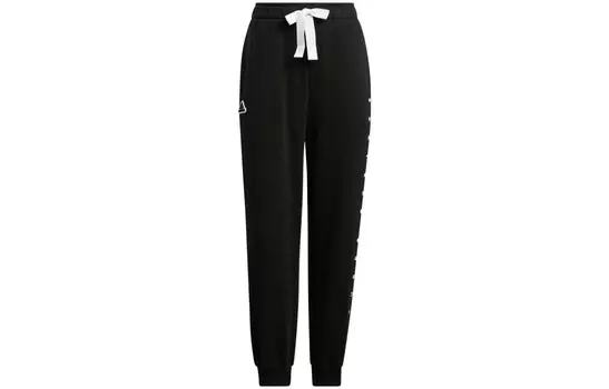 Трикотажные спортивные штаны женские черные Adidas