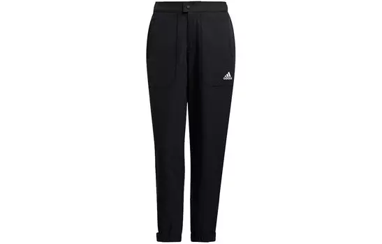 Трикотажные спортивные штаны женские черные Adidas