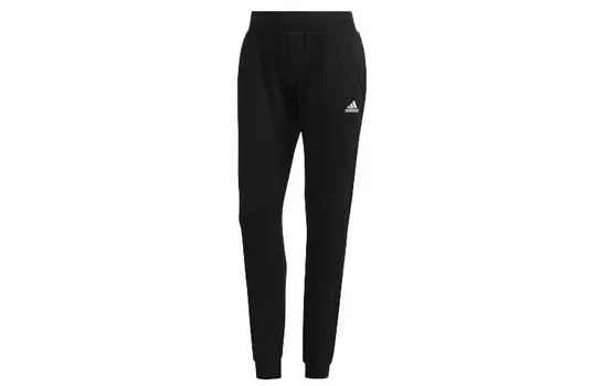 Трикотажные спортивные штаны женские черные Adidas