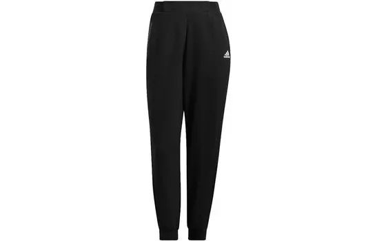Трикотажные спортивные штаны женские черные Adidas