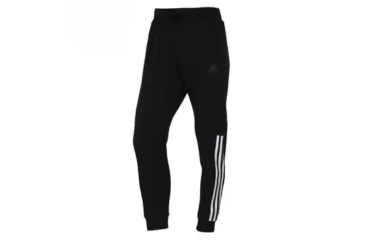 Трикотажные спортивные штаны женские черные Adidas