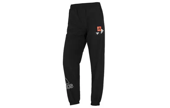 Трикотажные спортивные штаны женские черные Adidas