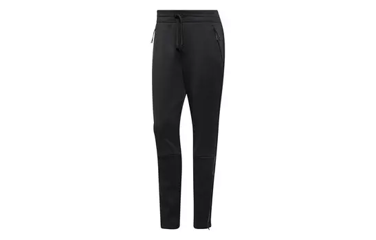 Трикотажные спортивные штаны женские черные Adidas