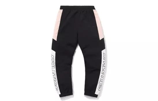 Трикотажные спортивные штаны женские черные/розовые Lining