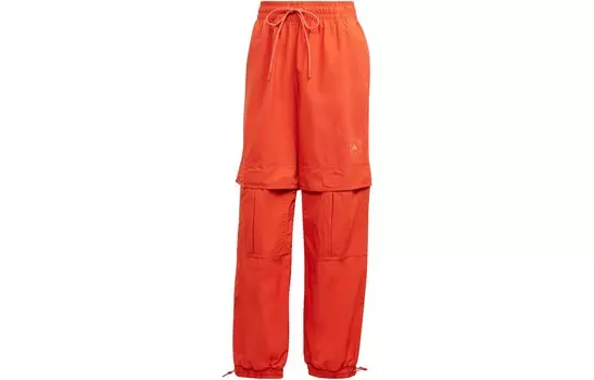 Трикотажные спортивные штаны женские оранжевые Adidas