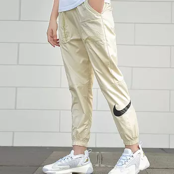 Трикотажные спортивные штаны женские серые Nike