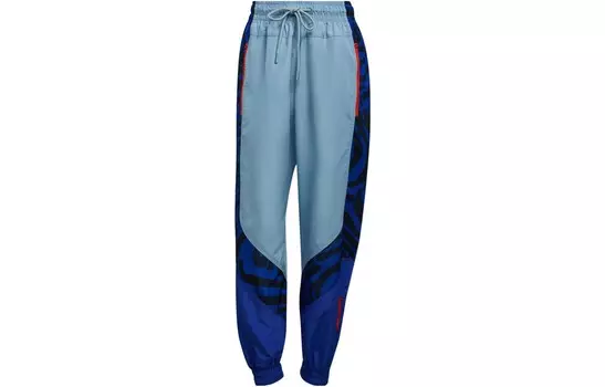 Трикотажные спортивные штаны женские синие Adidas