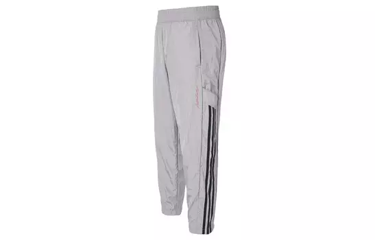 Трикотажные спортивные штаны женские светло-серые Adidas