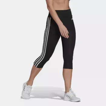 Трикотажные тайтсы adidas Performance "ПОДСТРАЗАНЫ ДЛЯ ДВИЖЕНИЯ ВЫСОКОЙ ПОСАДКИ 3-ПОЛОСКИ SPORT 3/4-TIGHT" (1 шт.), белый