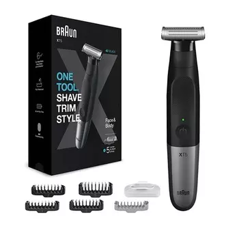 Триммер для бороды Serie X, черный/серебристый XT5100 Braun