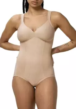 Triumph корректирующий фигуру "Modern Soft+Cotton BS", без косточек, базовое белье, цвет Puder