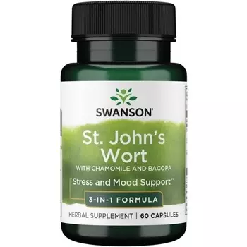 Тройной комплекс Св. Иоанна 60 капсул Swanson