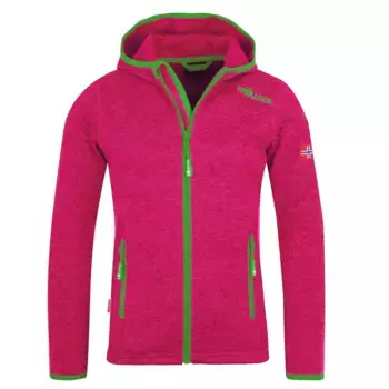TROLLKIDS вязаный флисовый свитер "GIRLS JONDALEN JACKET XT", зеленый