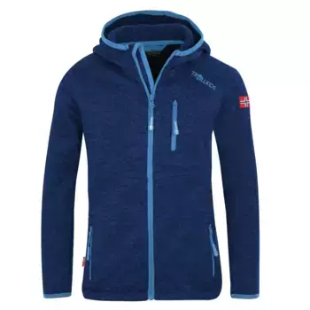 TROLLKIDS вязаный флисовый свитер "KIDS JONDALEN JACKET XT", синий