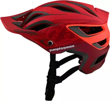 Шлем Troy Lee Designs A3 Pump for Peace велосипедный, красный/черный