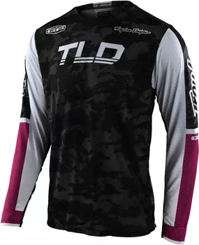 Джерси Troy Lee Designs GP Air Veloce Camo Мотокросс, черно-зелено-белые