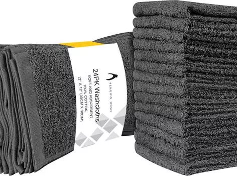 Тряпки для стирки luxury 400 gsm Penguin Home, серый