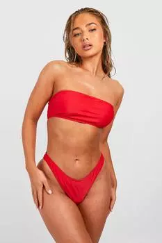 Трусики-бикини Essentials Hipster boohoo, красный